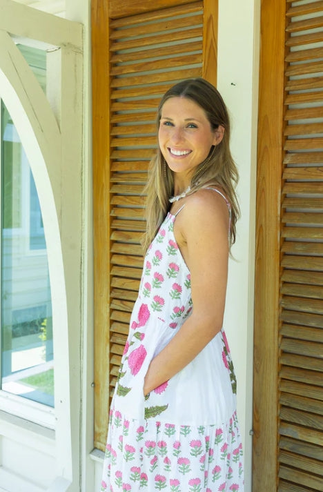 Jilly Maxi Dress - Pink Floral