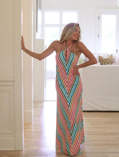 Mario Maxi Dress - Pink